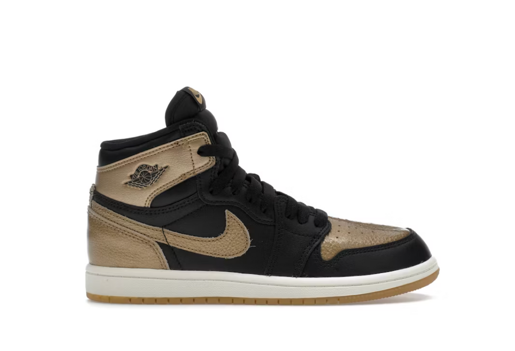 Jordan 1 Retro High OG Black Metallic Gold (PS)