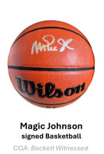 Charger l&#39;image dans la galerie, Ballon de basket signé Magic Johnson
