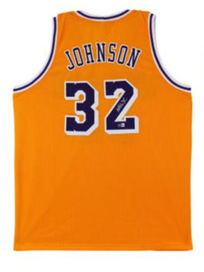 Magic JOHNSON Signed Custom Jersey