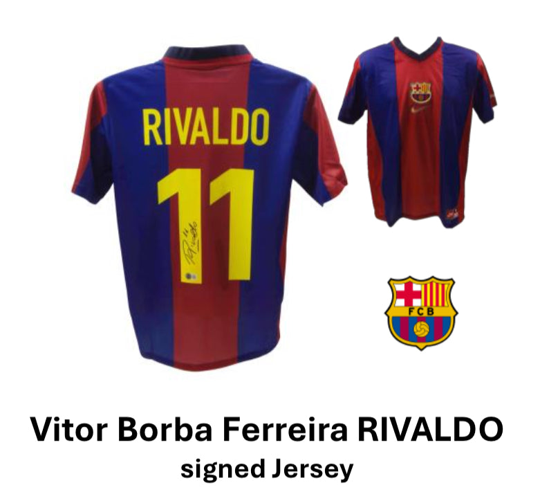 Victor Borba Ferreira RIVALDO Maillot de joueur officiel signé