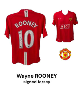 Maillot officiel signé par Wayne ROONEY