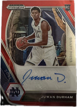 Charger l&#39;image dans la galerie, Panini Prizm 2021 Juwan Durham Rookie AUTO RAW
