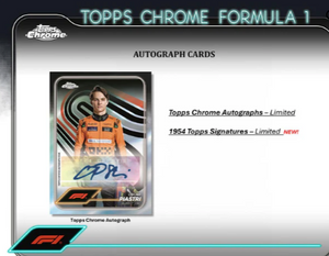 Blaster de Formule 1 Topps Chrome F1 2024, pack de 6