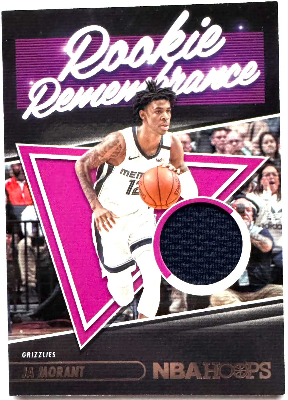 2021-22 Hoops Rookie Remembrance Ja Morant RAW card