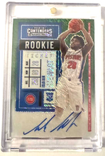 Charger l&#39;image dans la galerie, Les prétendants de Panini Isaiah Stewart Green Prism AUTO Rookie RAW
