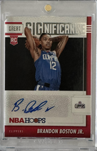 Load image into Gallery viewer, NBA Hoops, Brandon Boston Jr Signed rookie auto RAW
