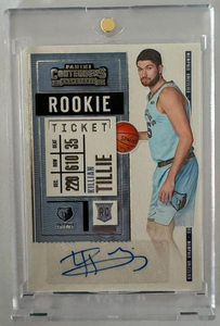 Panini Contenders Rookie Killian Tille AUTO RAW