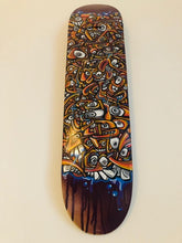 Charger l&#39;image dans la galerie, Peinture unique sur planche de skate de Gerard Gademan intitulée ROCK 
