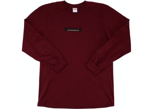 Supreme 1994 LS Tee Burgundy Size L