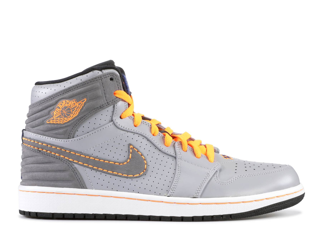 Jordan 1 Retro 93 Gris Loup Orange (2014)