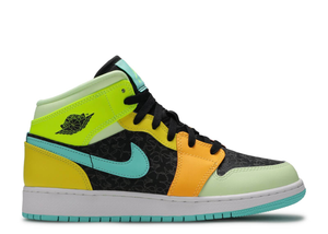 Air Jordan 1 Mid SE Aurora Green (GS) Size 5Y