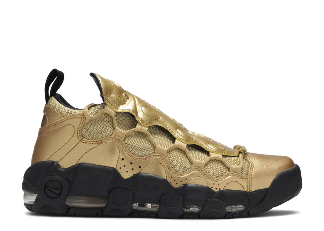 Nike Air More Money Metallic Gold Black