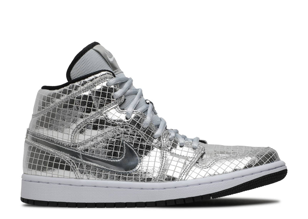 Jordan 1 Mid SE Disco Metallic Silver (W) Taille 7,5 W