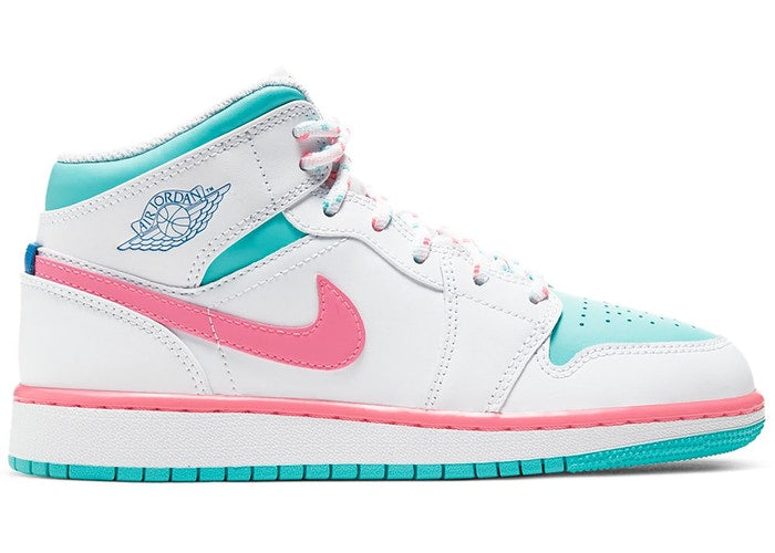 Jordan 1 Mid Blanc Rose GS Taille 5.5Y