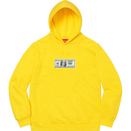 Sweat à capuche Supreme Franklin Citron Taille M