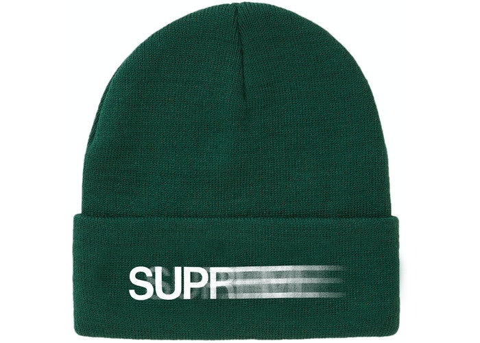 Supreme Motion Logo Beanie Heather Green