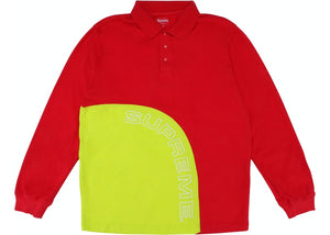 Polo Supreme Corner Arc L/S Rouge Taille L