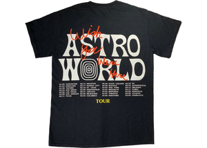 T-shirt Travis Scott Astroworld Tour Wish You Were Here Noir Taille M 