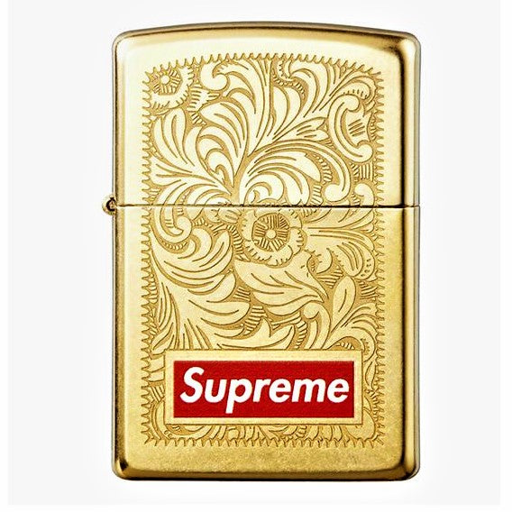 Supreme Engraved Brass Zippo Brass (2014)