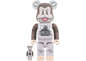 Bearbrick XLARGE x D*Face 100% & 400% Set Brown