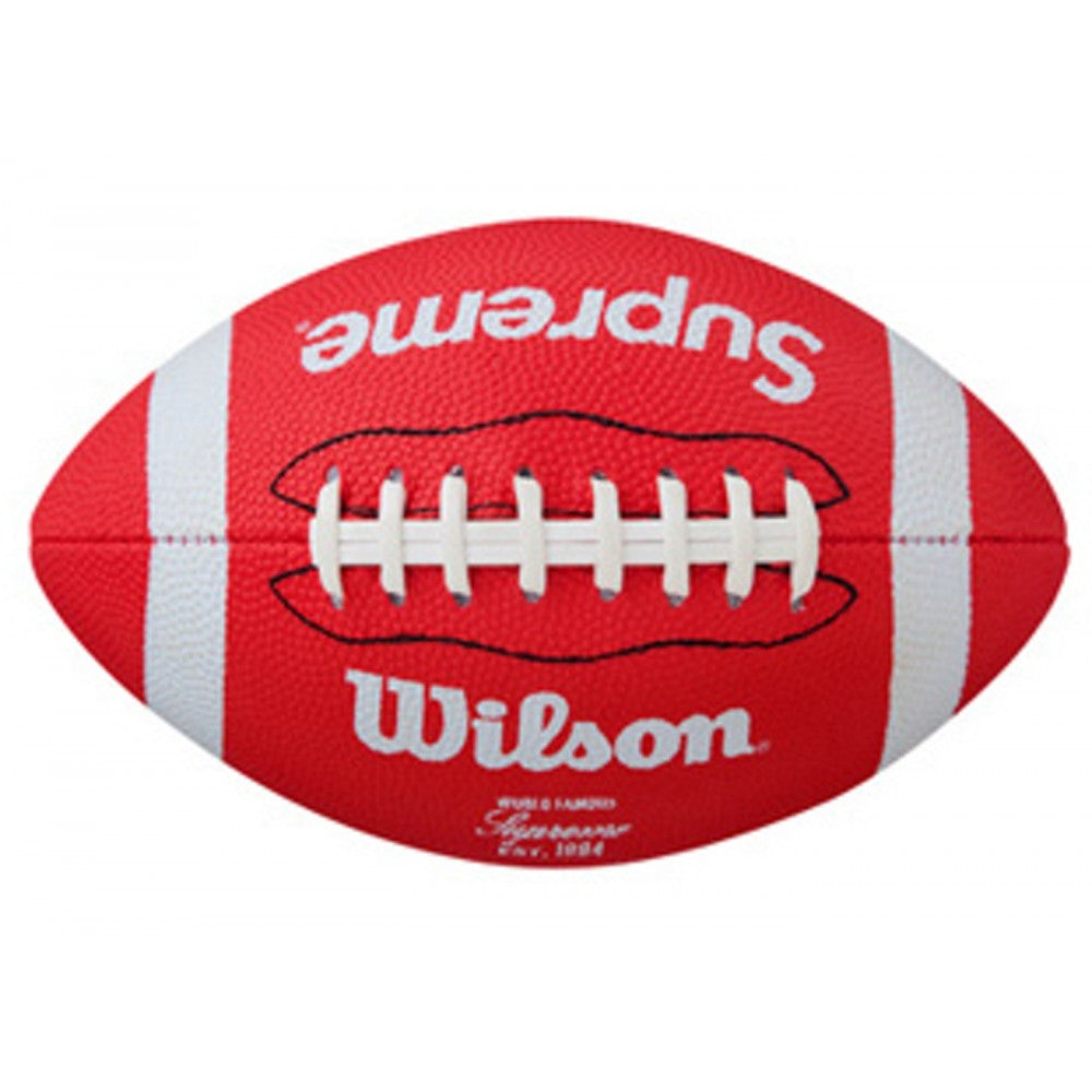 Mini ballon de football américain Supreme Wilson Rouge