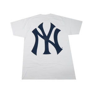 T-shirt Supreme New York Yankees Box Logo bleu marine (2015) taille L