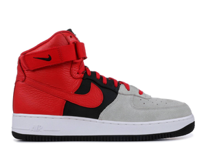 Nike Air Force 1 High '07 Lv8 Gris Loup/Rouge Université-Noir 