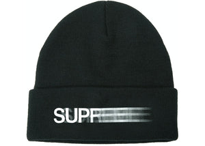 Supreme Motion Logo Beanie Heather Black