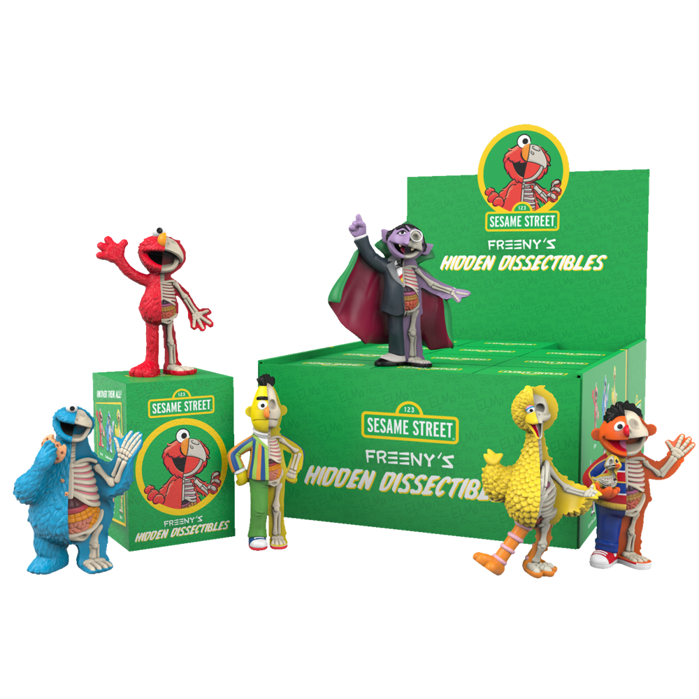 Présentation de Hidden Dissectibles : Sesame Street ! 4 pièces 