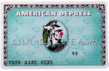 Load image into Gallery viewer, D*FACE &amp; BANKSY Dismaland: American Depress&#39; Credit Card 2008
