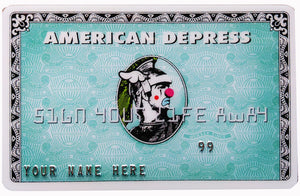 D*FACE & BANKSY Dismaland: American Depress' Credit Card 2008