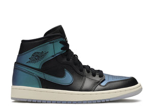 Jordan 1 Mid Iridescent Black (W) Plusieurs tailles