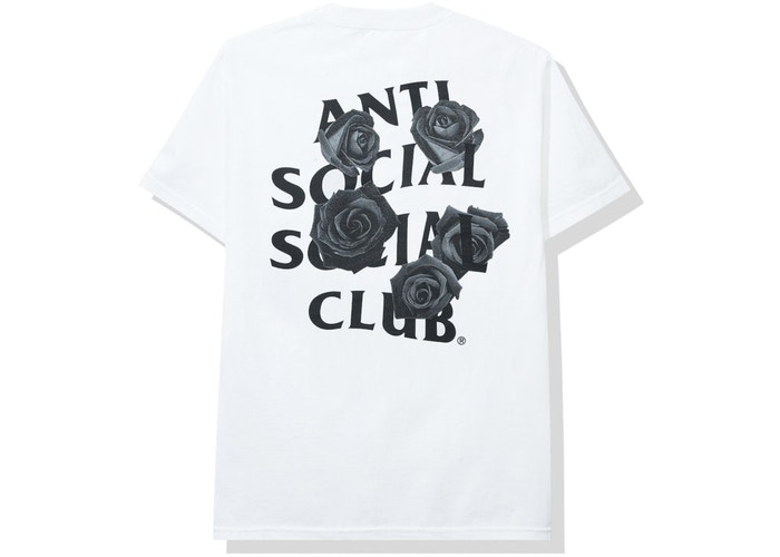 T-shirt blanc avec emoji chauve-souris Anti Social Social Club, taille L