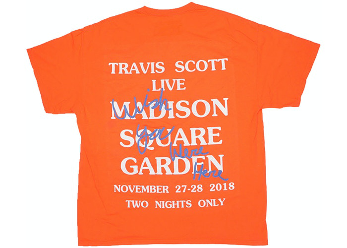 T-shirt exclusif Travis Scott Astroworld NY Orange Taille M