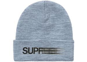 Supreme Motion Logo Beanie Heather Grey