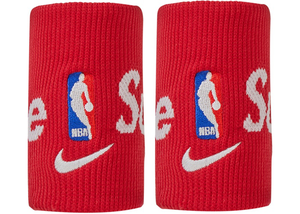 Lot de 2 bracelets Supreme Nike NBA Rouge