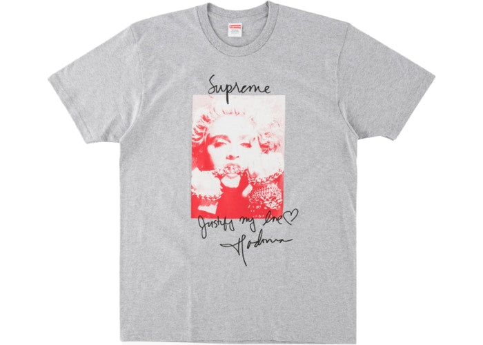 T-shirt Supreme Madonna Gris Taille L 