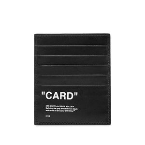 PORTE-CARTES OFF-WHITE C/O VIRGIL ABLOH NOIR AVEC CITATION