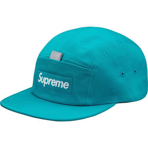 Casquette de camping Supreme avec poche réfléchissante et languette - Bleu sarcelle