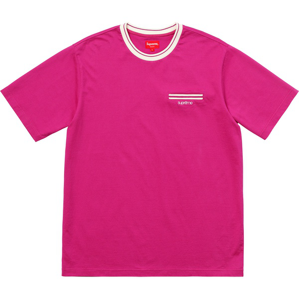 T-shirt à poche côtelé suprême Magenta Taille XL