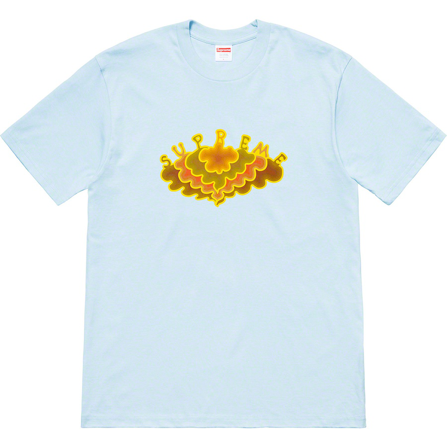 T-shirt Supreme Cloud bleu clair taille XL