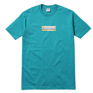 T-shirt Supreme Bling Box Logo Teal (2013) Taille L