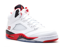 Charger l&#39;image dans la galerie, Jordan 5 Retro Fire Red Languette Noire (2013) Taille 10 US
