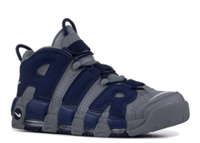 Charger l&#39;image dans la galerie, Nike Air More Uptempo Gris froid Bleu marine minuit
