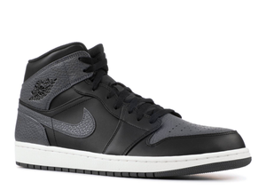 Jordan 1 Retro Mid Noir Gris Foncé