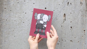 Carte de vœux Kaws 1 pièce