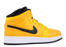 Load image into Gallery viewer, Jordan 1 Mid University Gold Black (GS) Size 6.5Y
