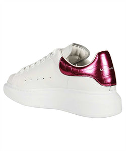 Baskets Alexander McQueen Peinture Métallique Blanche