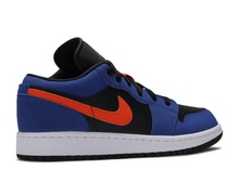 Charger l&#39;image dans la galerie, Air Jordan 1 Low Noir Bleu Orange (GS) Multi Tailles
