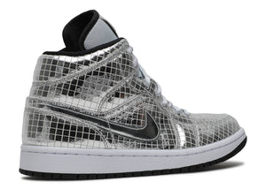 Jordan 1 Mid SE Disco Metallic Silver (W) Size 7.5 W